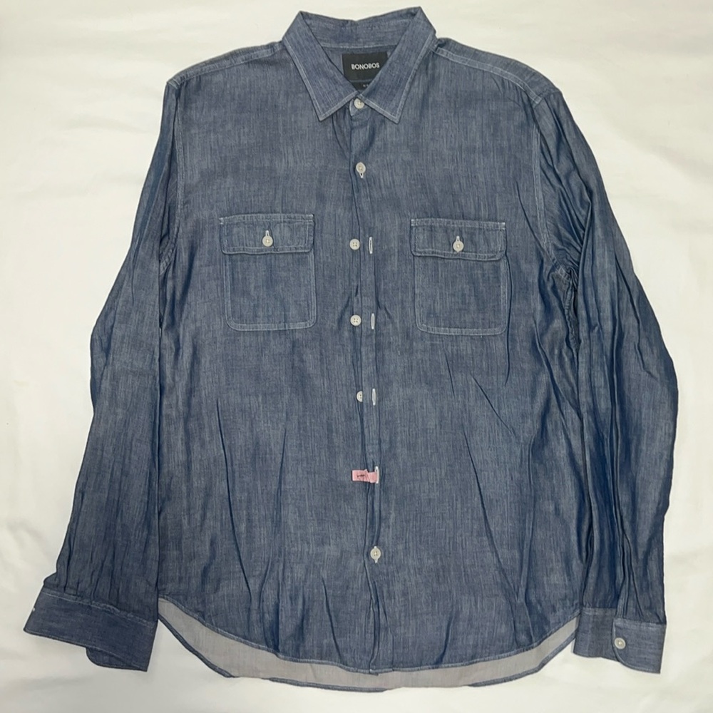 Bonobos Slim Fit blue button down size L